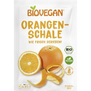 Orangenschale gerieben