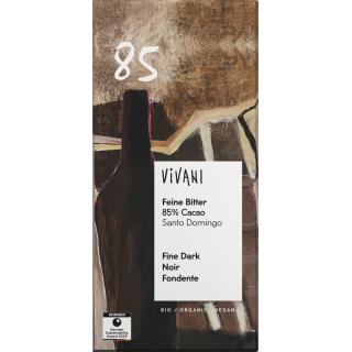Vivani Feine Bitter Schokolade, mit 85% Cacao, 100