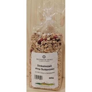 Dinkelmüsli ohne Sultaninen