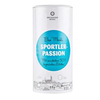 Sportler-Passion Dose Bayer. BioMüsli