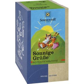 Sonnige Grüße Teebeutel einzeln kbA