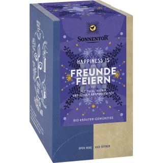 Freunde feiern Tee Happiness is 18x1,5
