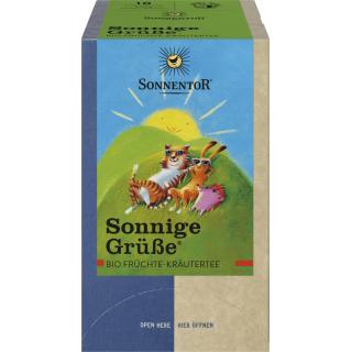 Sonnige Grüße Teebeutel einzeln kbA